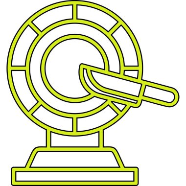 Golf topu ikonu vektör illüstrasyonu