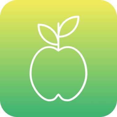 Benzersiz elma vektörü simgesi