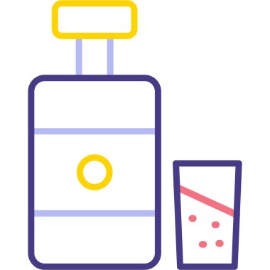 İç bakalım. Web simgesi basit illüstrasyon