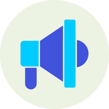 Konuşmacı. Web simgesi basit illüstrasyon