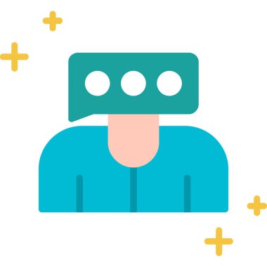 Sanal gerçeklik. Basit simge.