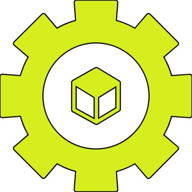 dişli simgesi, vektör illüstrasyonu beyaz arkaplanda izole edildi