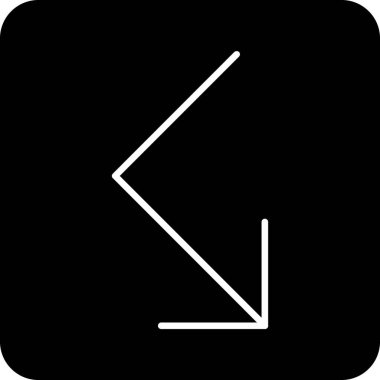 ok yönü konum simgesi ana hat biçiminde