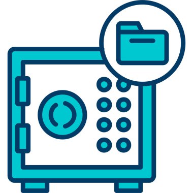 Güvenli bir simgenin vektör illüstrasyonu