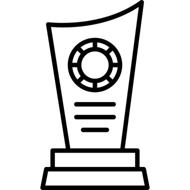 Ödül kupa ikonu. Beyaz arkaplanda izole edilmiş web tasarımı için şampiyon kupa ödül vektör simgesi