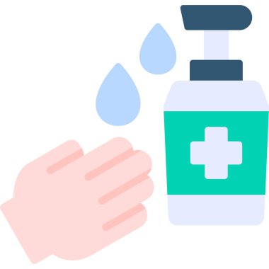 El yıkama ikonu. Basit resimleme