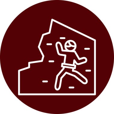 Koşan adam. Basit tasarım