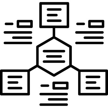veri ağı veri simgesi ana hat biçiminde