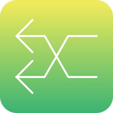 Eşsiz sağ aşağı vektör çizgisi simgesi