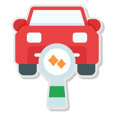 Taksi Düz Vektör Simgesi