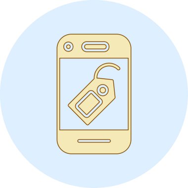 Modern b 'nin vektör çizimi akıllı telefonun simgesinden yoksundur