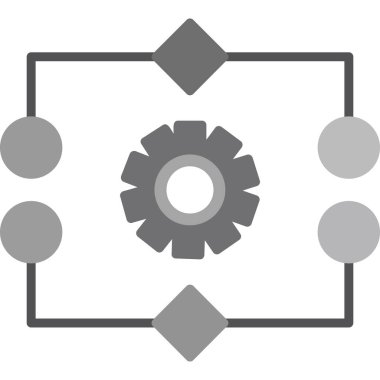 çip çipi simgesi ana hat biçiminde