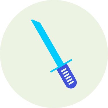 Bir kılıcın vektör illüstrasyonu