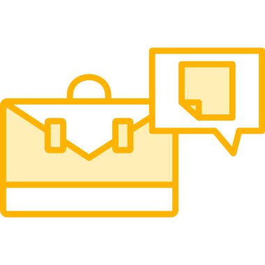 İş simgesinin vektör illüstrasyonu