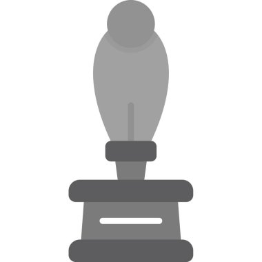 elektrik lambasının düz simgesi