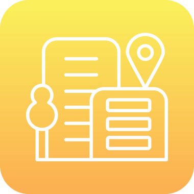 Harita işaretleyici. Web simgesi