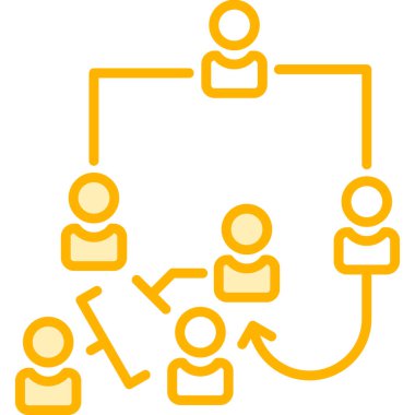 Sosyal ağ vektör simgesi