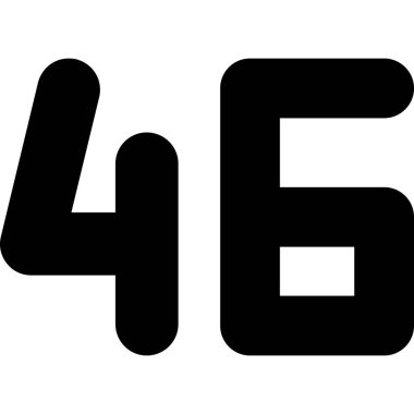 4 dizaynlı 4 numara. vektör illüstrasyonu