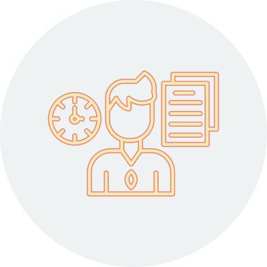 İş ve finans simgesinin vektör illüstrasyonu