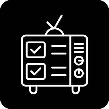 çevrimiçi TV vektör simgesi