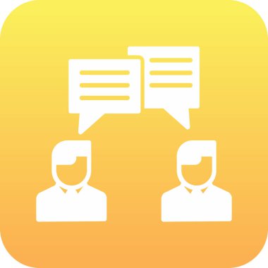 konuşma kabarcıklar simge vektör çizim