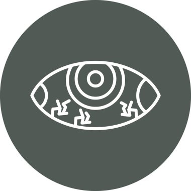 vizyon. Web simgesi basit illüstrasyon