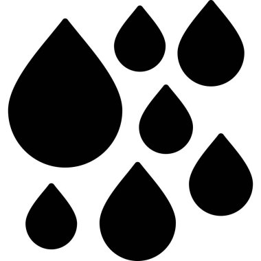 Su damlaları web simgesi, vektör illüstrasyonu