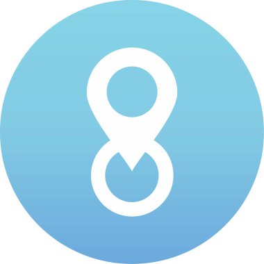 8 Numaralı bir simgenin vektör illüstrasyonu