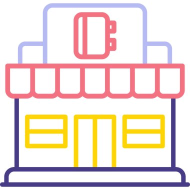 Bina. Web simgesi basit tasarım