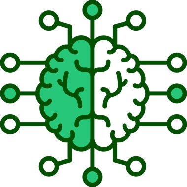 Dolu tasarımda yapay zeka simgesi