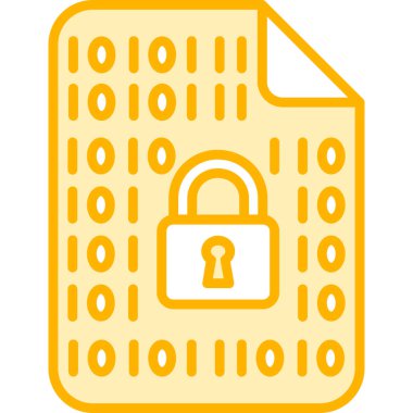 Siber kilit simgesi vektör illüstrasyonu