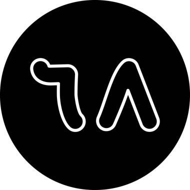 Bir araba simgesinin vektör illüstrasyonu