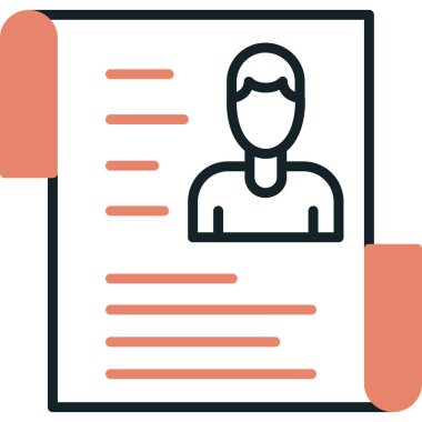 Pano simgesi olan adamın vektör illüstrasyonu