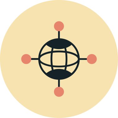 trend biçimi izole edilmiş arkaplanda genel ağ simgesi