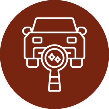 Araba simgesinin vektör illüstrasyonu