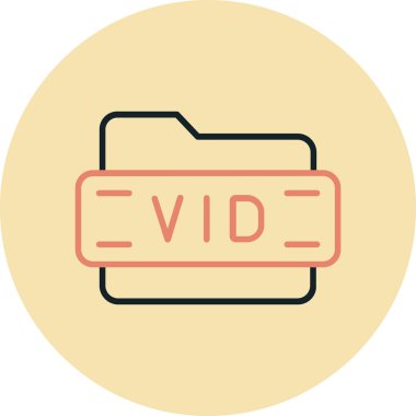 Modern simgenin vektör illüstrasyonu