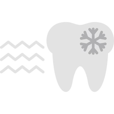 Modern kış ikonunun vektör illüstrasyonu