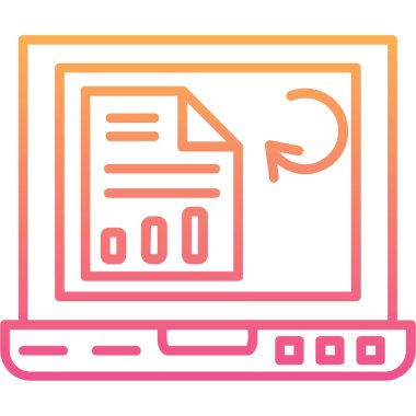 Dosya. Web simgesi basit illüstrasyon