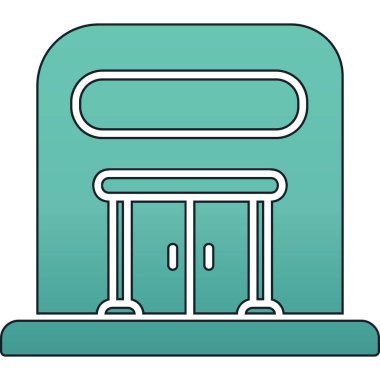 Bir binanın vektör illüstrasyonu