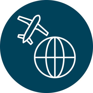 uçak vektör simgesi modern basit illüstrasyon