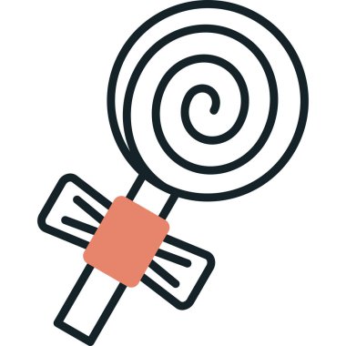 - Şeker. Web simgesi basit illüstrasyon