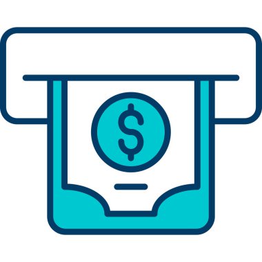 Dolar simgesi vektör illüstrasyonu