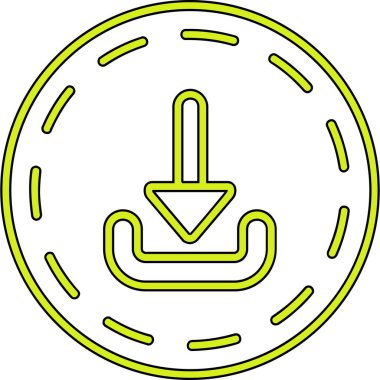 Modern bir simgenin vektör illüstrasyonu