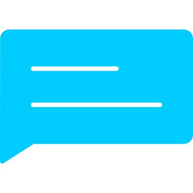 konuşma balonu simgesi, vektör illüstrasyonu