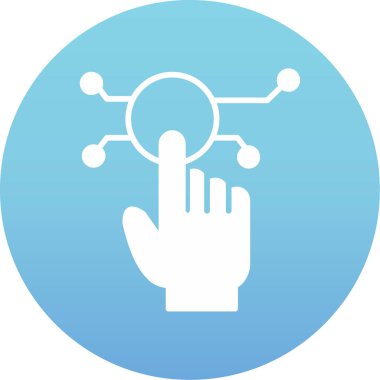 vektör el dokunuşu, modern simge tasarımı