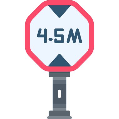 Yol simgesi vektör illüstrasyonu