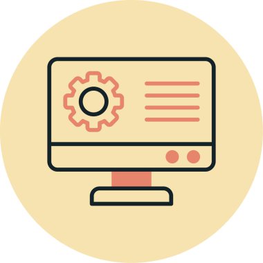 Web tasarım simgesi, vektör illüstrasyonu