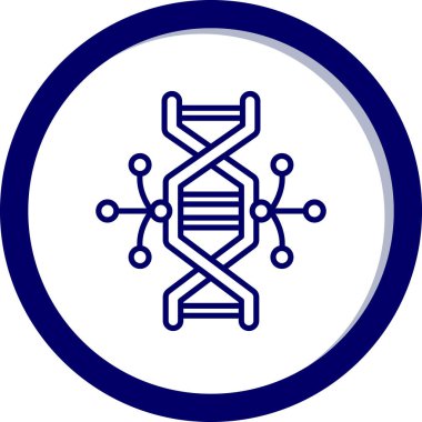 dna. Web simgesi basit illüstrasyon