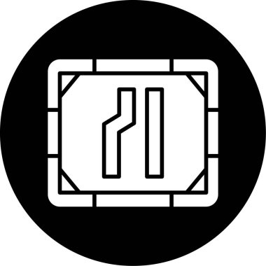 Bir haritanın modern ve tasarımı için vektör çizimi