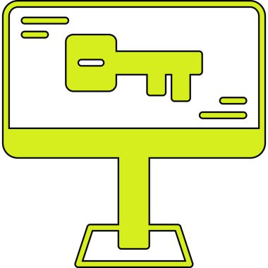 bilgisayar simgesi vektör illüstrasyonu